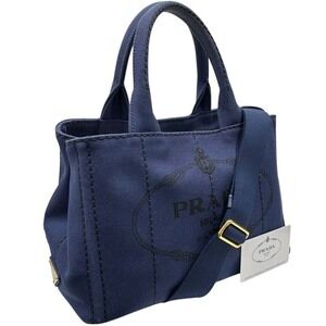 Prada Canapa tote Shoulder bag Blue
